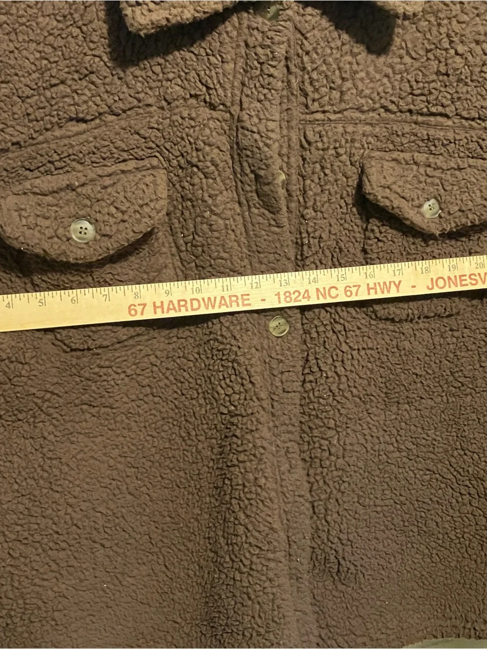 32 Degrees Brown Sherpa Shacket Jacket M/L